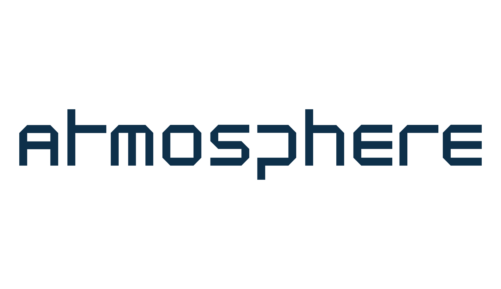 Atmosphere, techno square sci-fi font preview