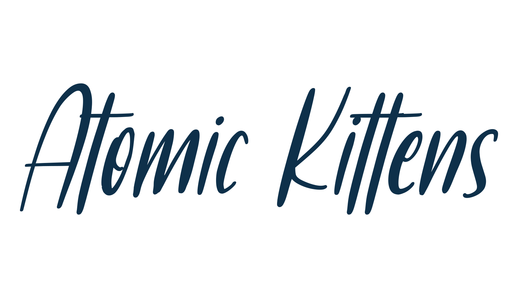 Atomic Kittens, fancy decorative font preview
