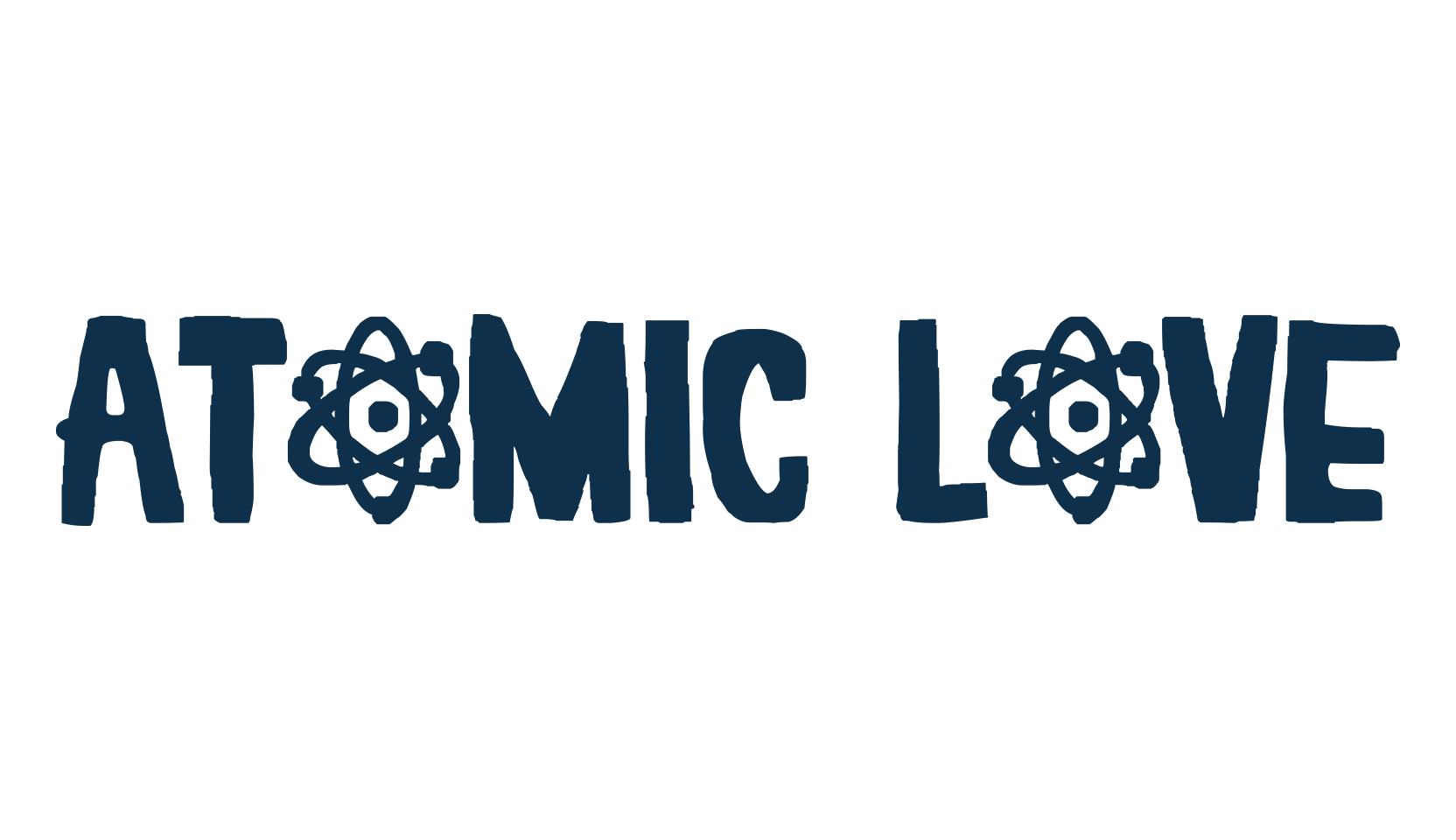 Atomic Love, cartoon font preview