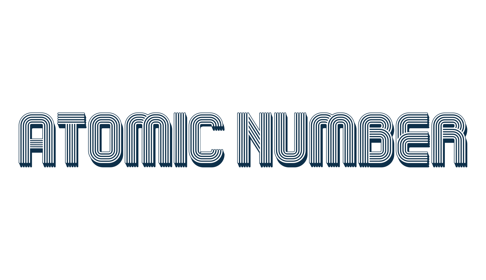 Atomic Number (atomic-number-2), groovy font preview