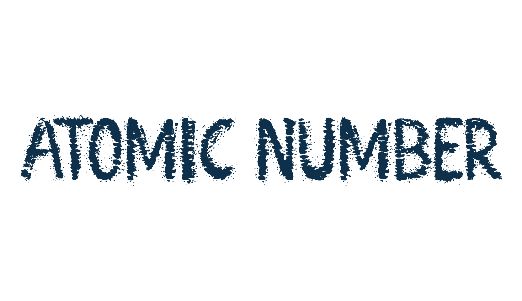 Atomic Number, destroy font preview