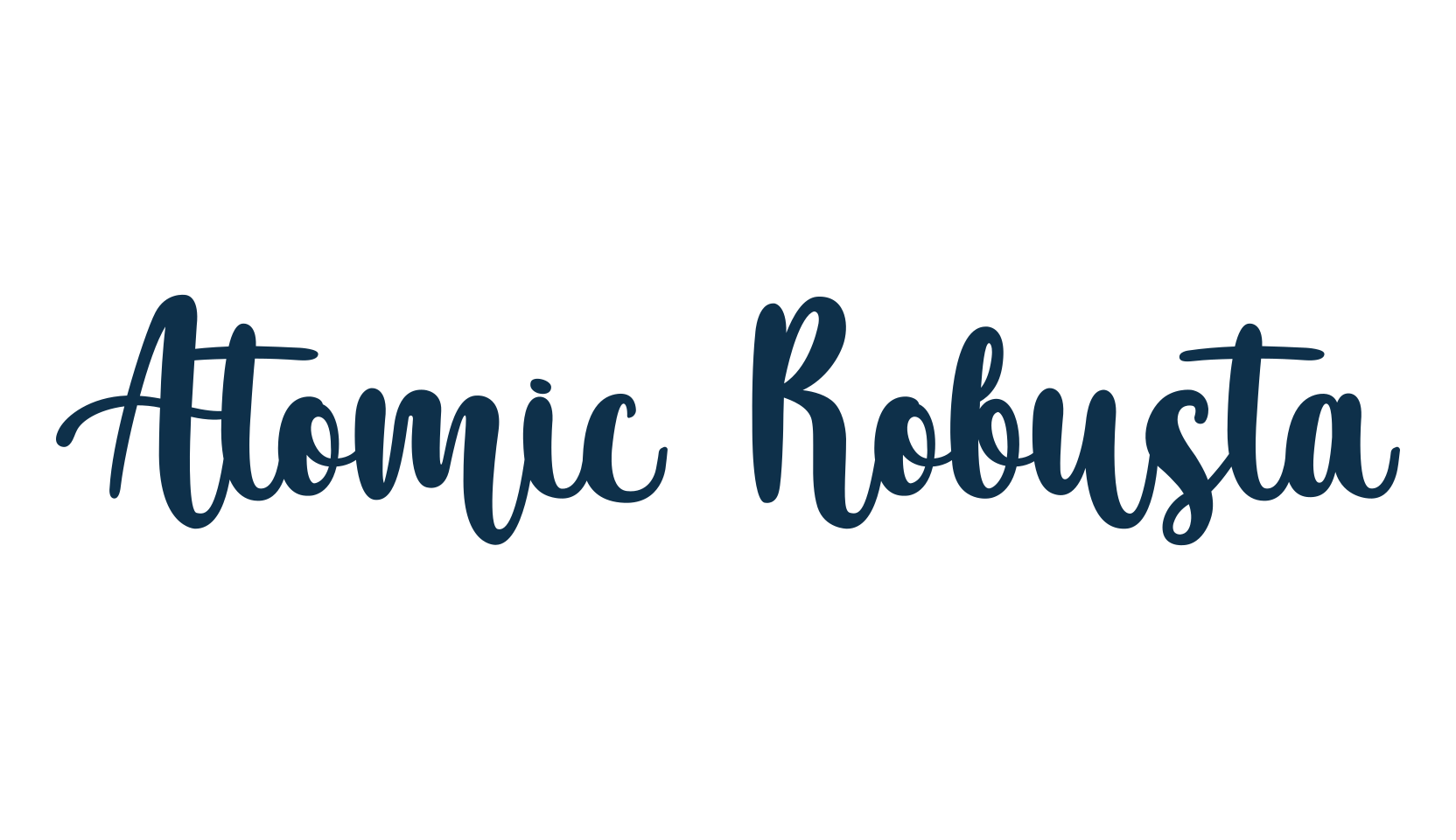 Atomic Robusta, various font preview