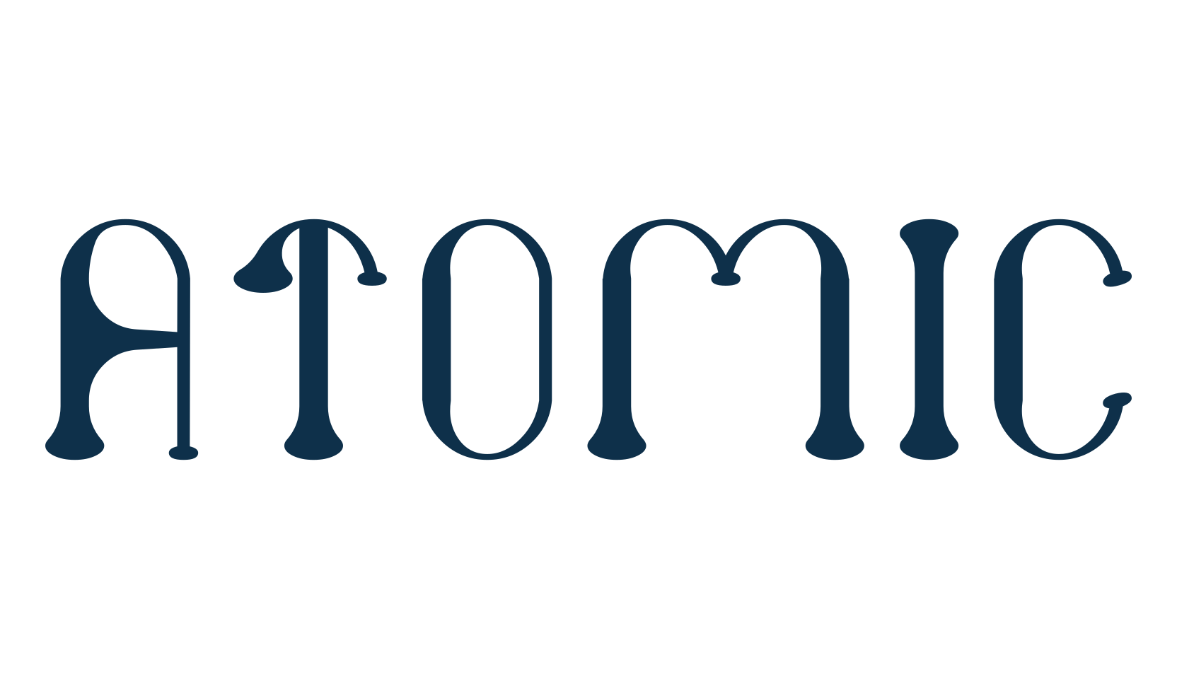 Atomic (atomic2), fancy various decorative font preview