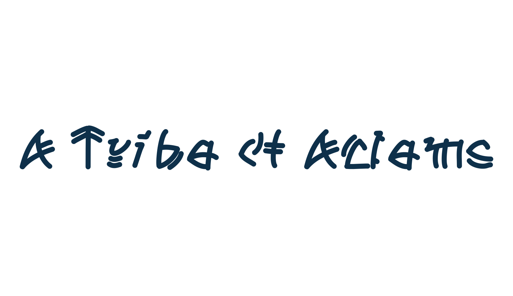 A Tribe of Aclems, fancy decorative font preview
