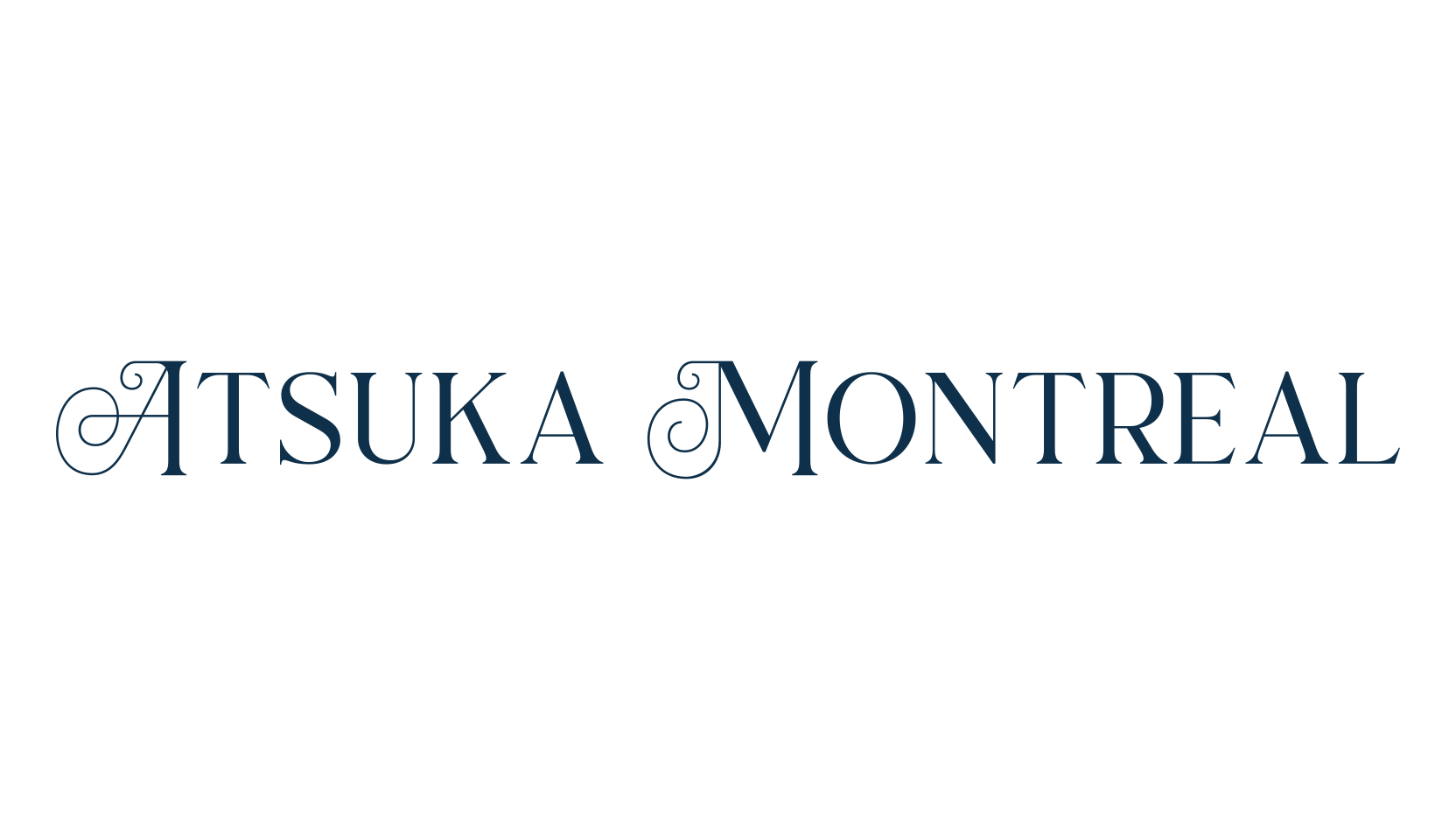 Atsuka Montreal, fancy retro decorative font preview