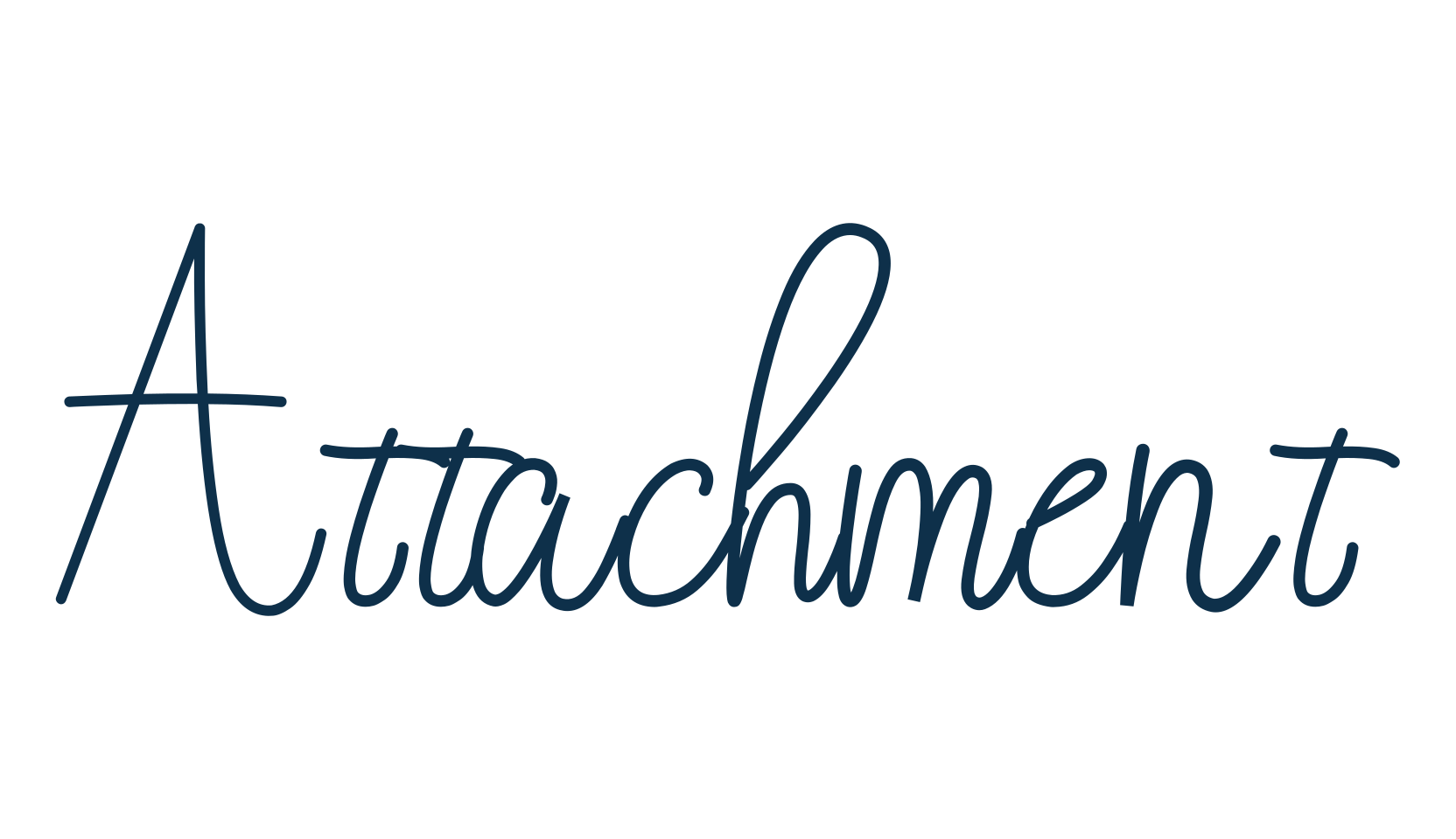Attachment, script handwritten fancy decorative calligraphy font preview