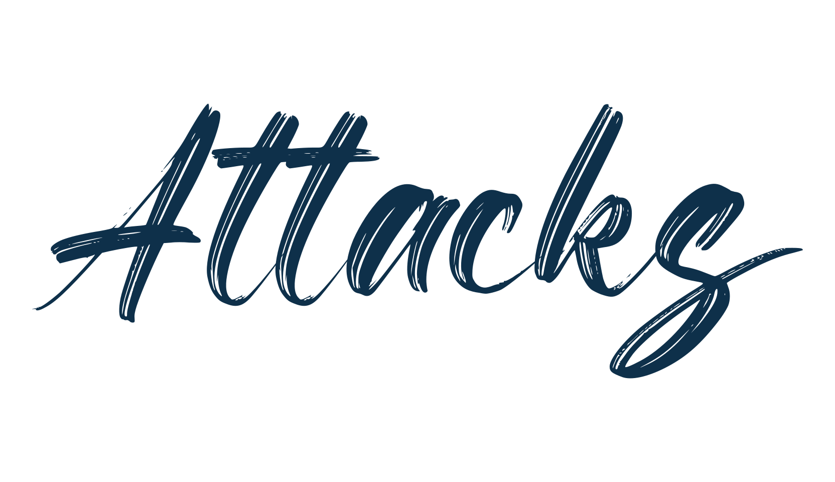 Attacks, brush font preview