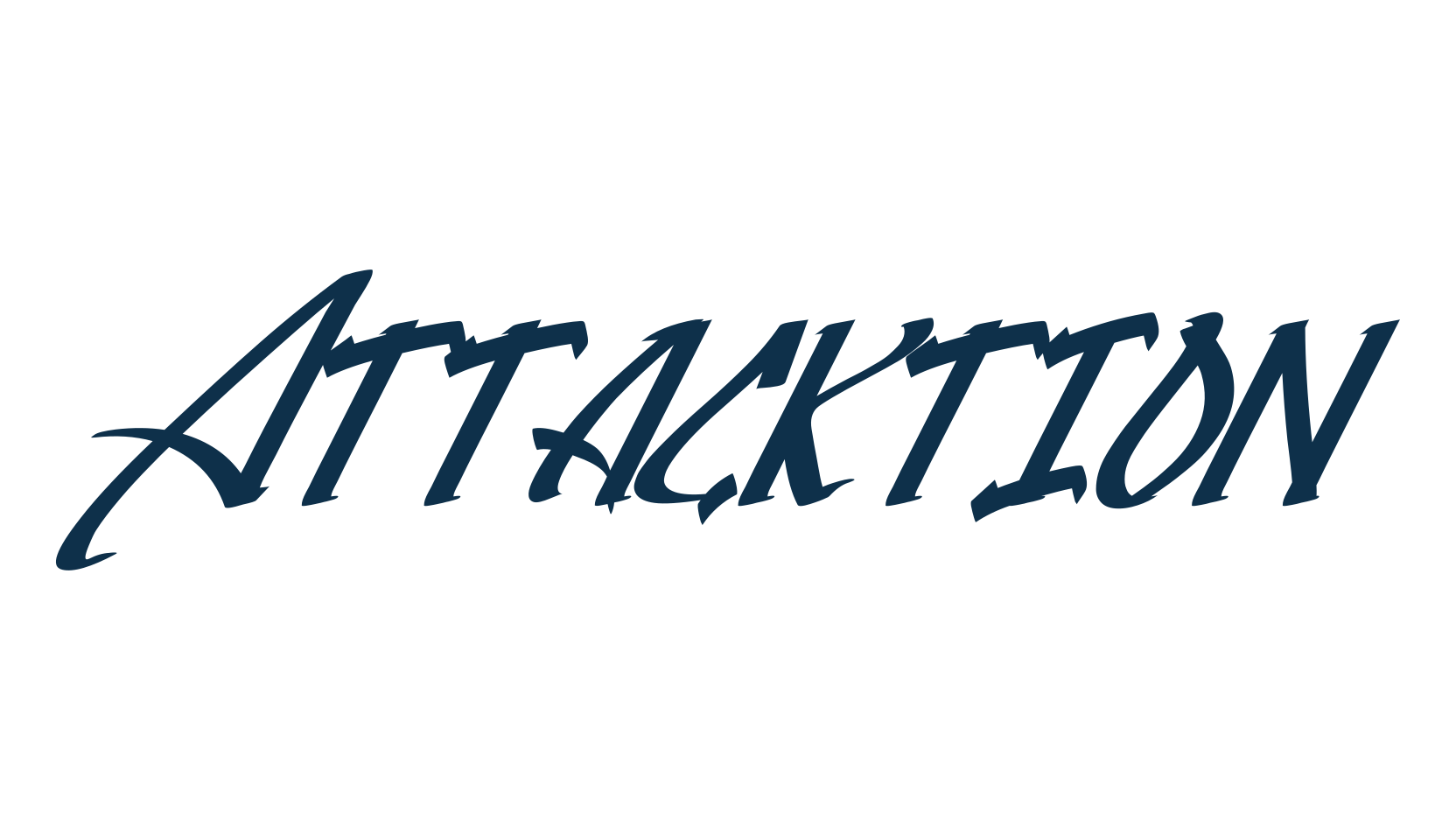Attacktion, script graffiti fancy decorative calligraphy font preview