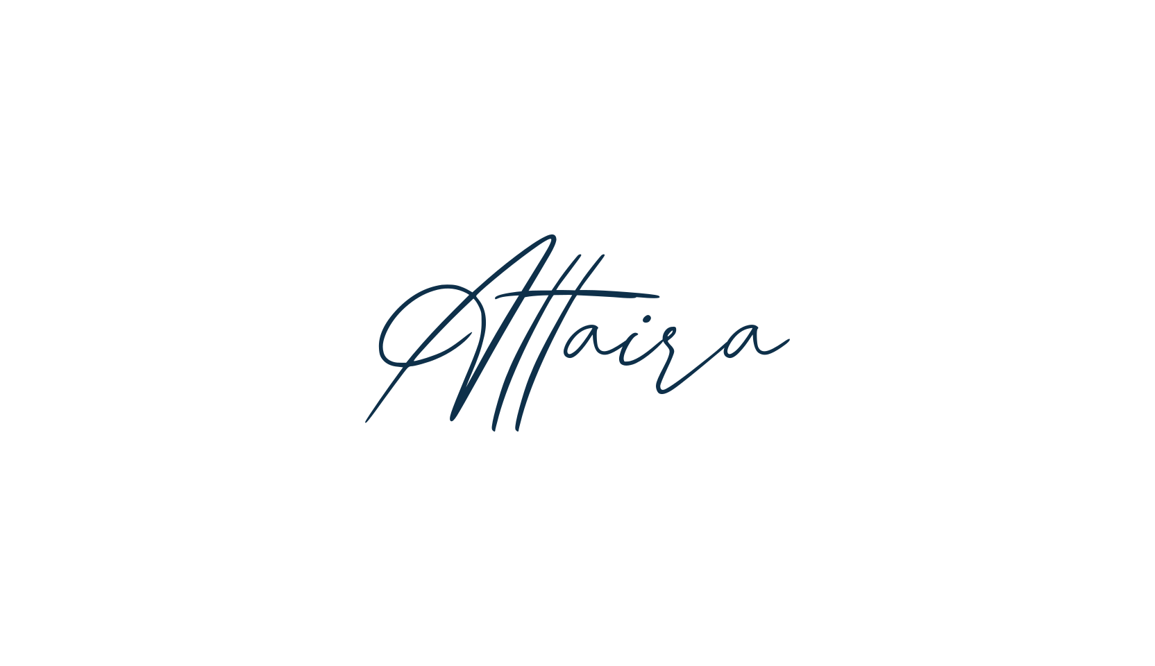Attaira, handwriting font preview