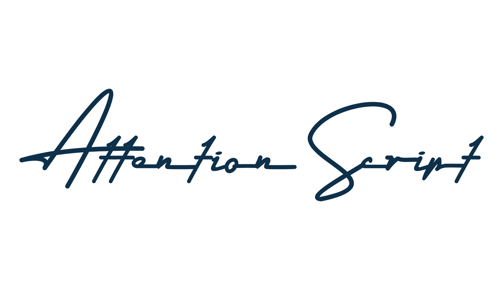Attention Script, script handwritten fancy decorative calligraphy font preview