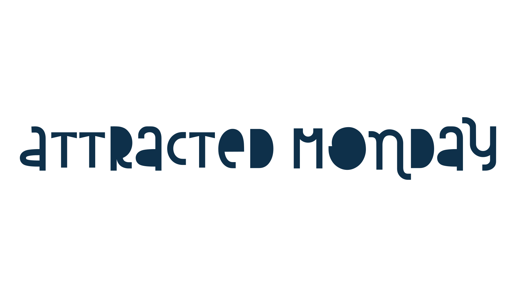 Attracted Monday, fancy various decorative font preview