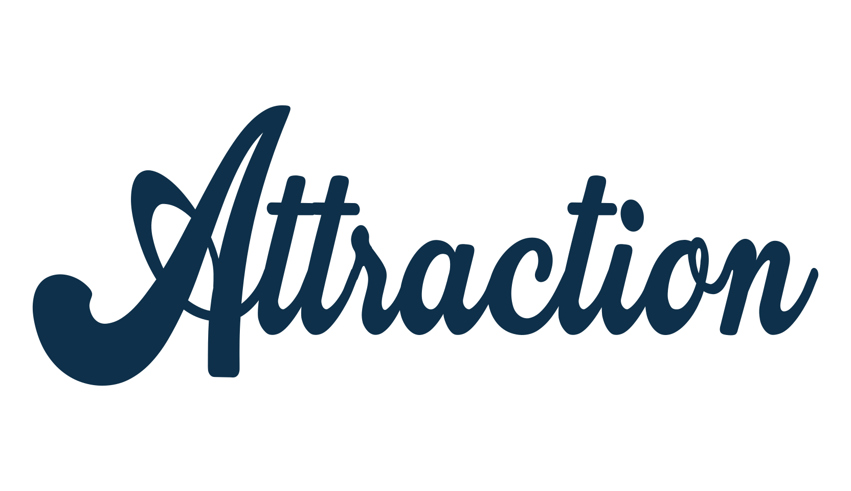 Attraction, fancy old school decorative script calligraphy font preview