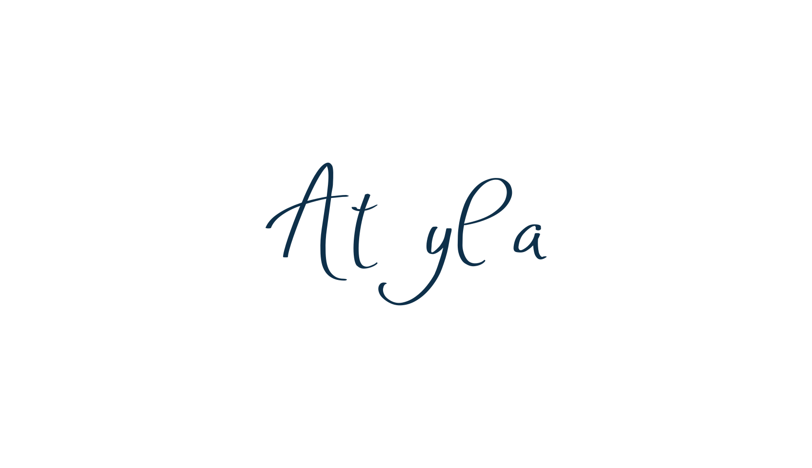 Atyla, script handwritten fancy decorative calligraphy font preview