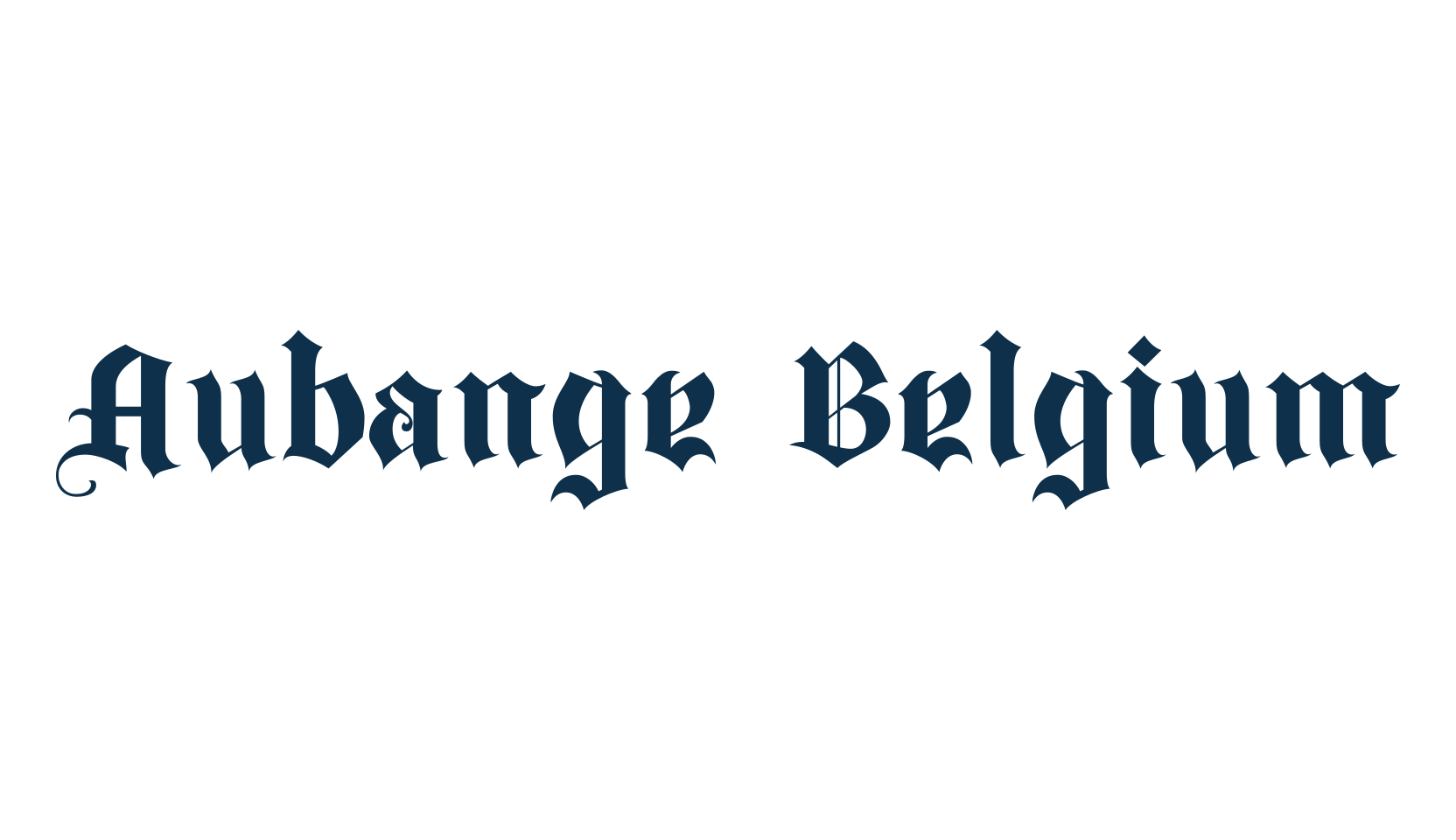 Aubange Belgium, gothic medieval font preview