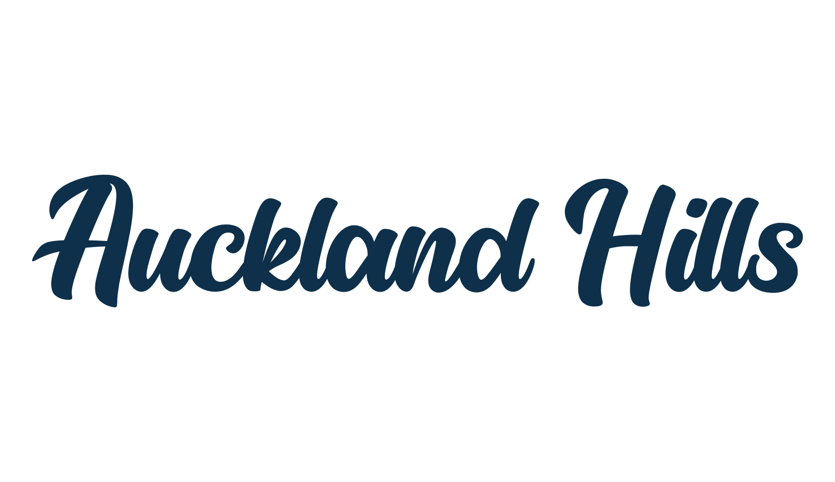 Auckland Hills, old school font preview