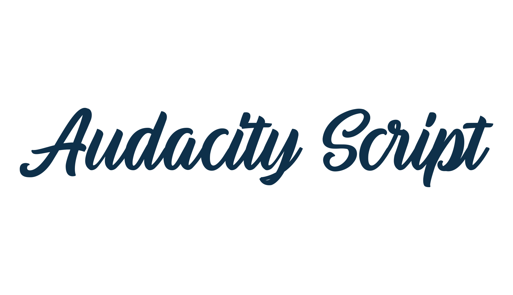 Audacity Script, display market font preview