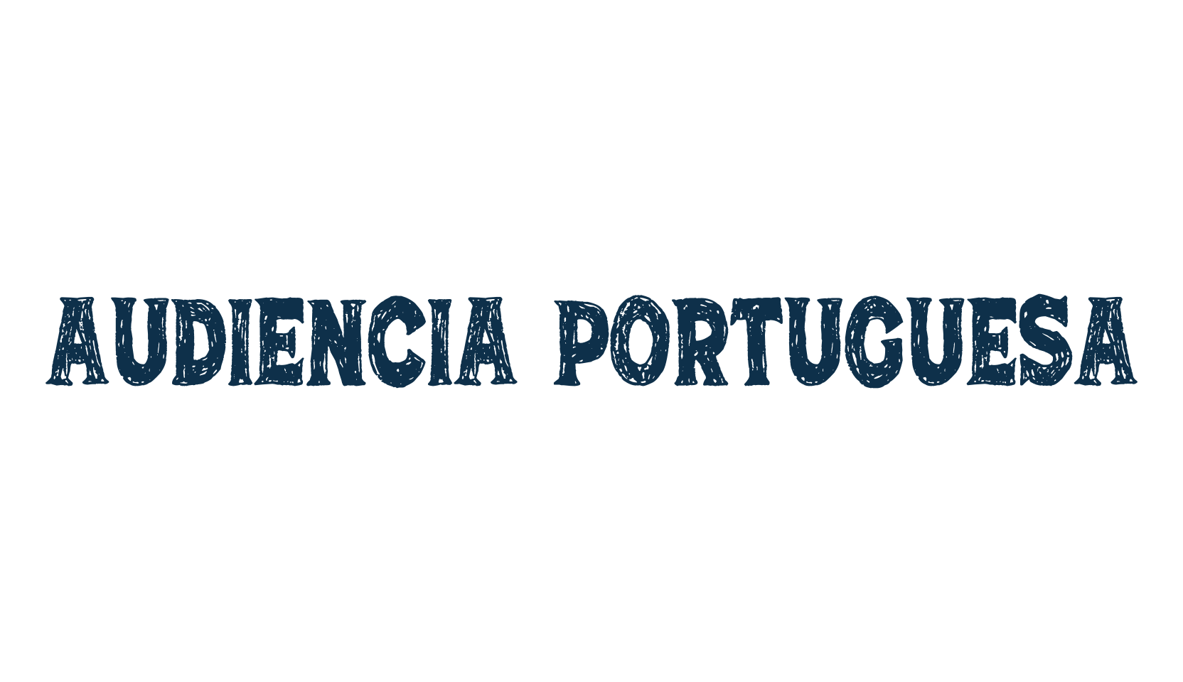 Audiencia Portuguesa, eroded font preview