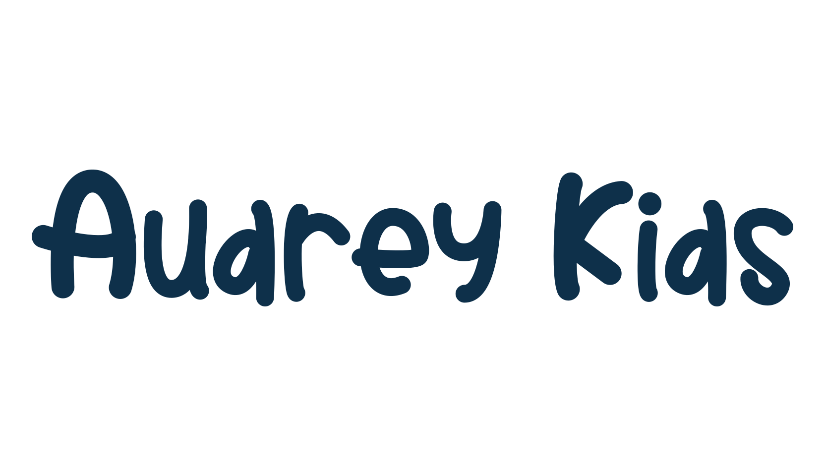 Audrey Kids, fancy cartoon decorative font preview