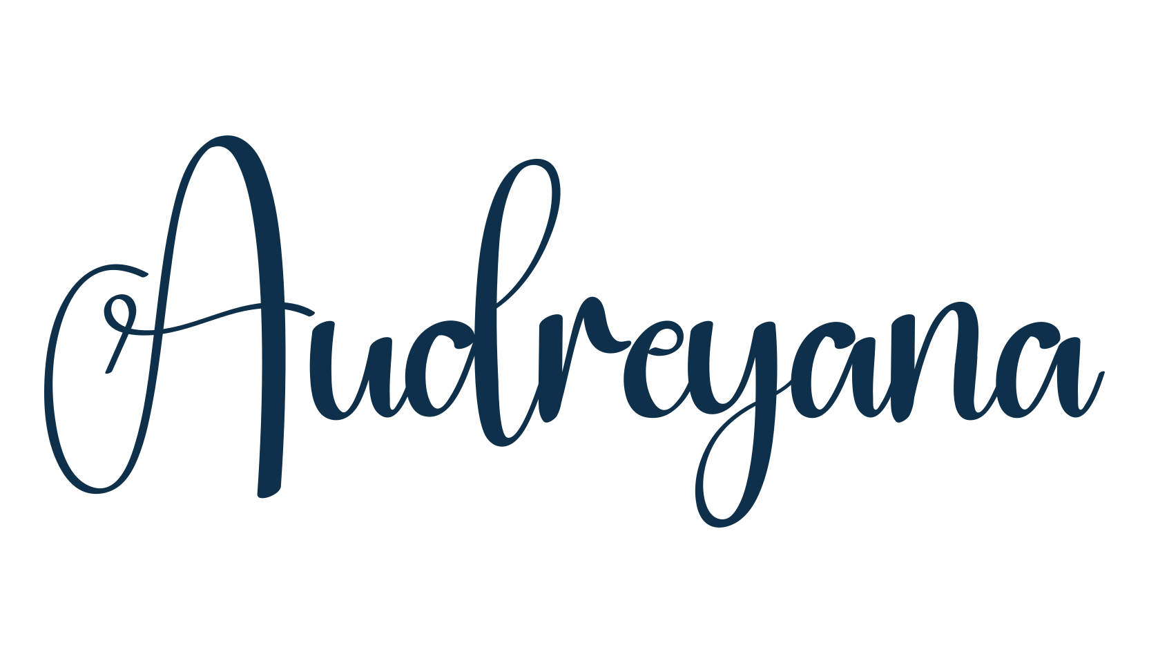 Audreyana, fancy decorative font preview