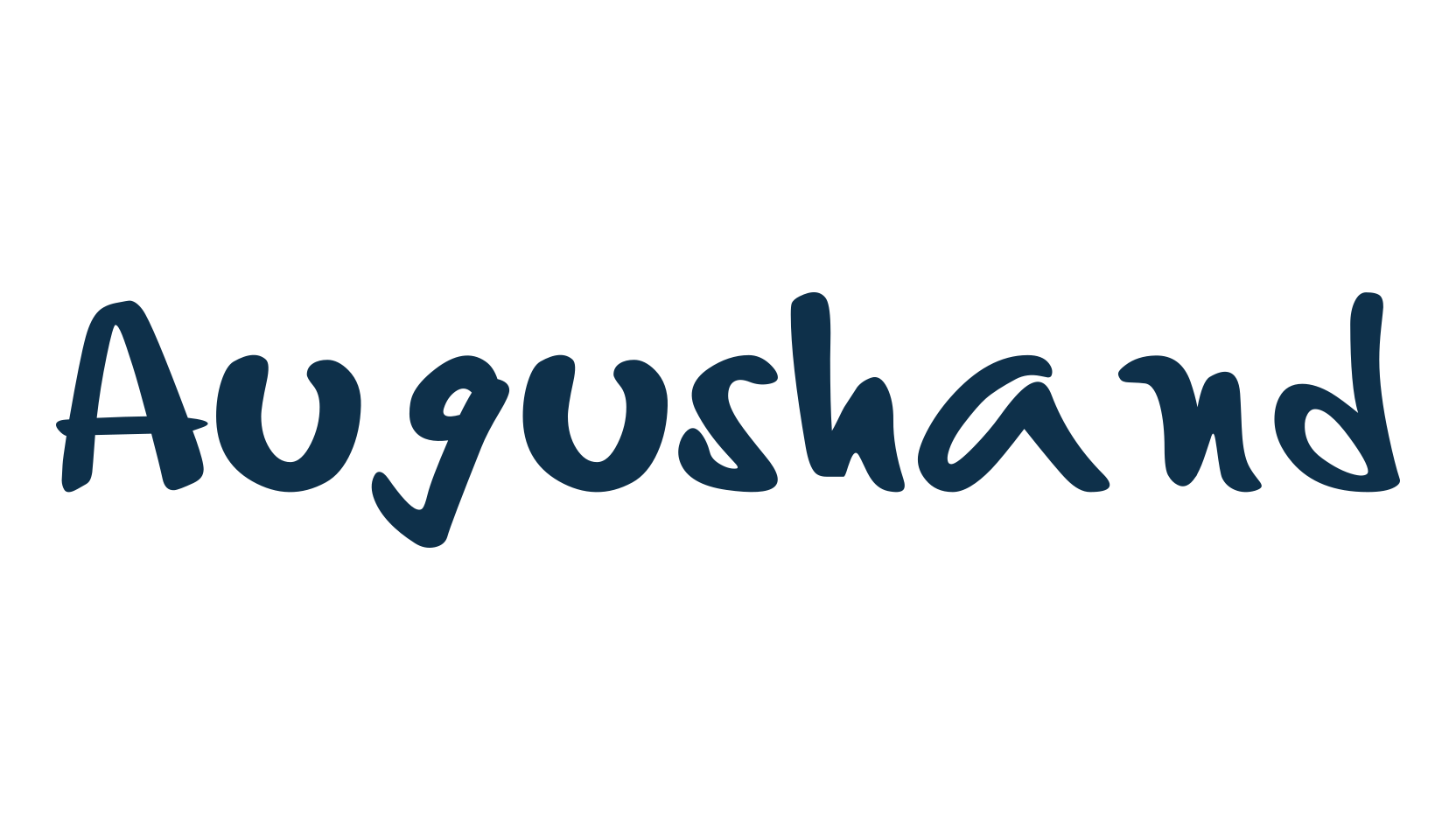 Augushand, handwriting font preview