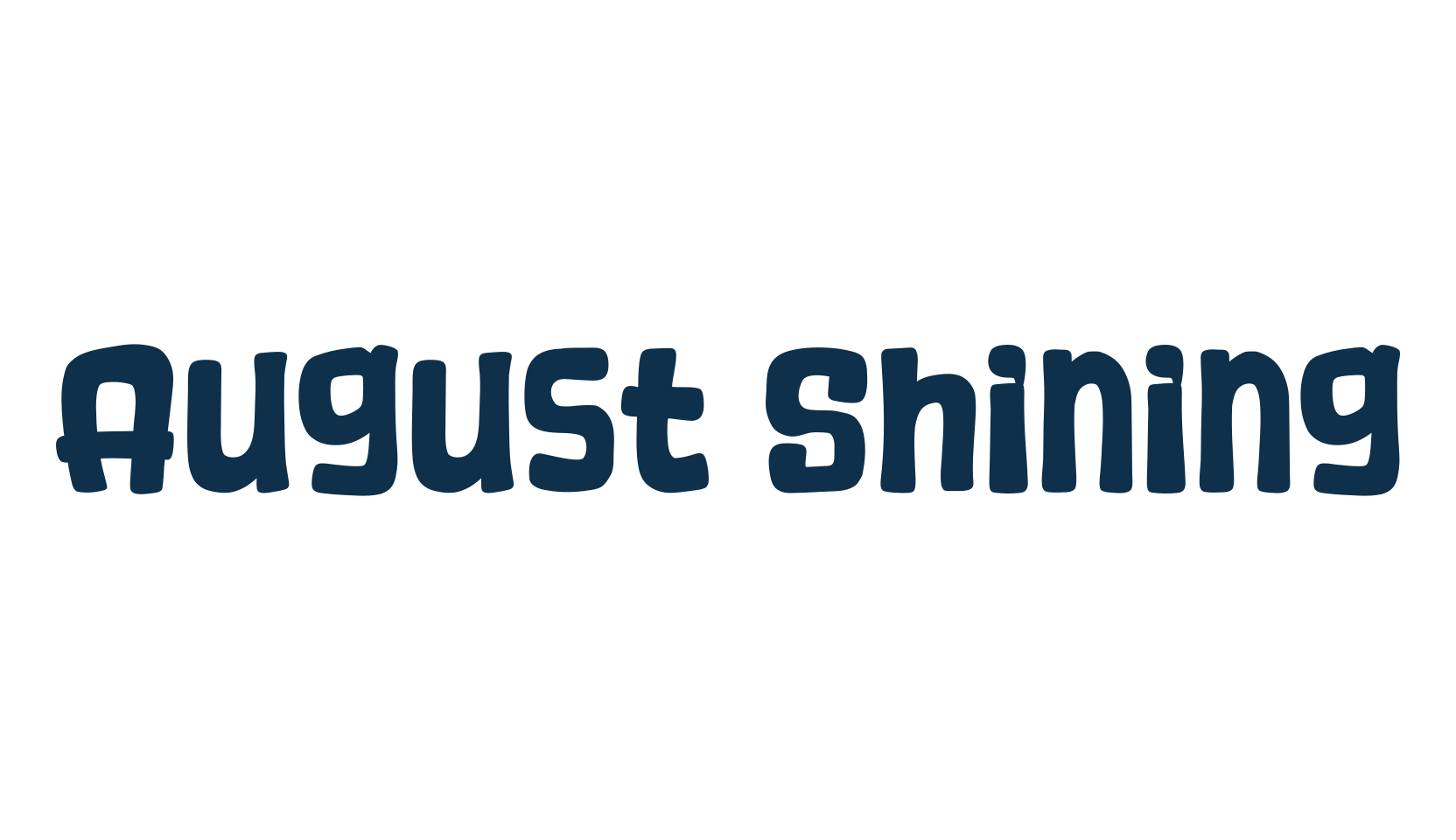 August Shining, fancy cartoon decorative font preview