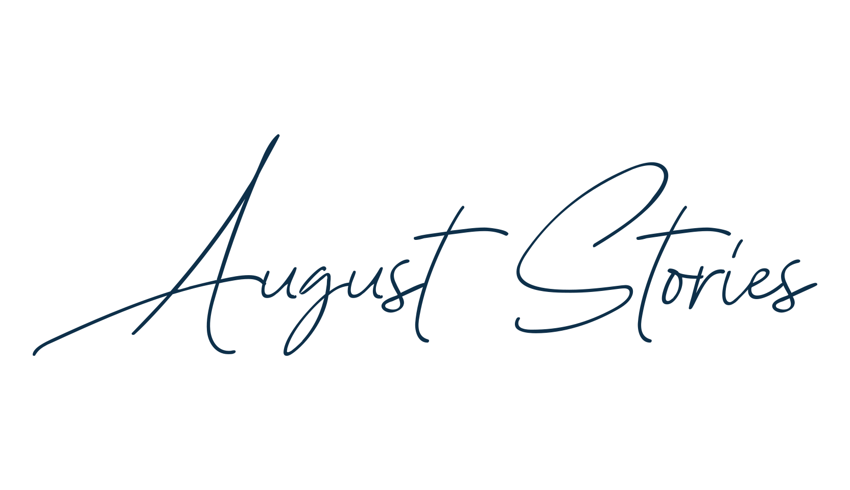 August Stories, handwriting font preview