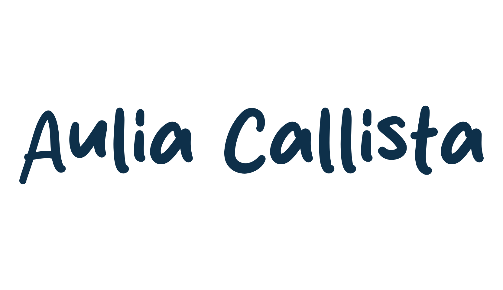 Aulia Callista, script handwritten fancy decorative calligraphy font preview