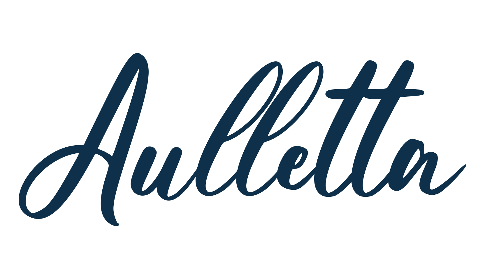 Aulletta, script calligraphy fancy decorative font preview