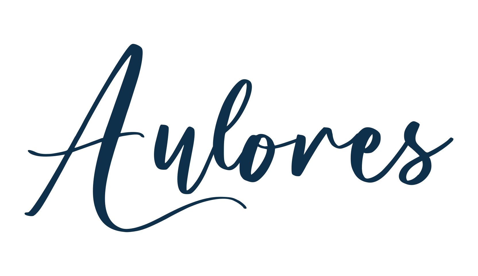 Aulores, calligraphy font preview