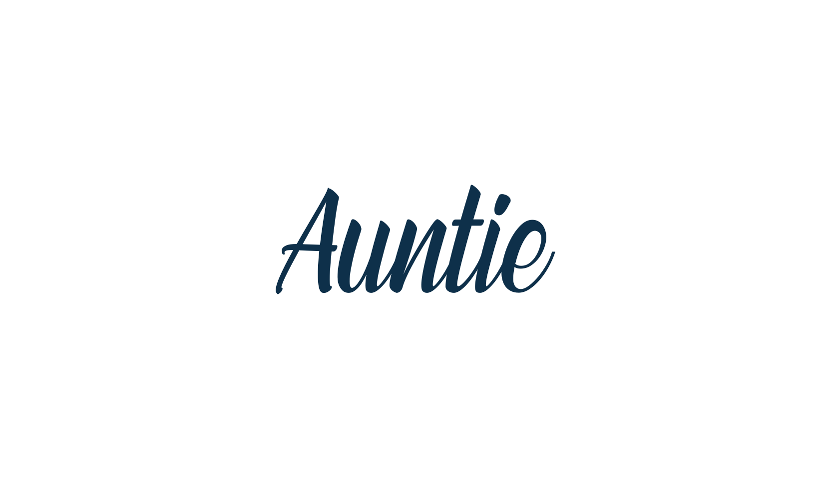 Auntie, fancy various decorative script calligraphy font preview