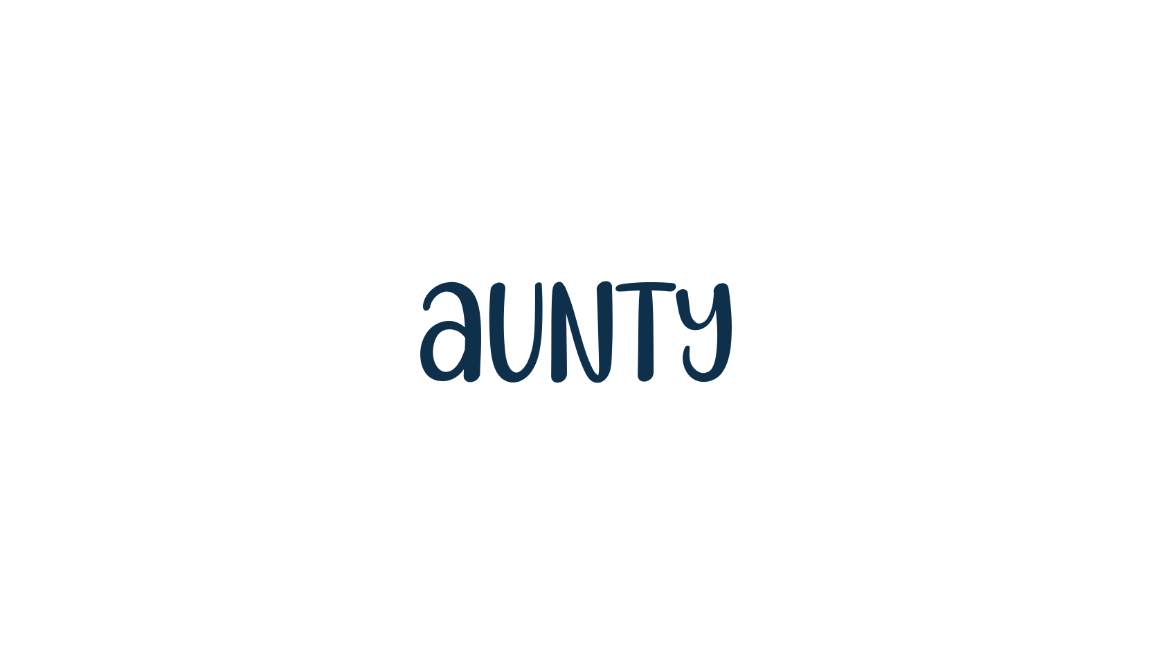 Aunty, fancy decorative font preview
