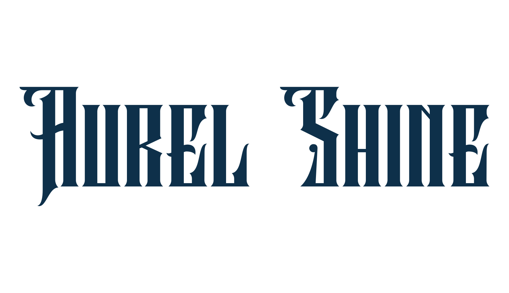 Aurel Shine, modern font preview