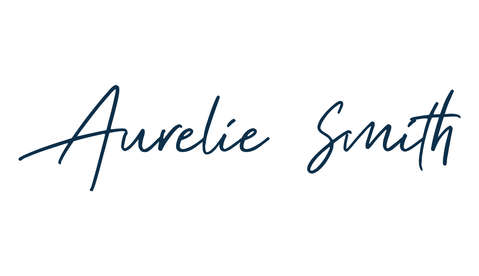 Aurelie Smith, script handwritten fancy decorative calligraphy font preview