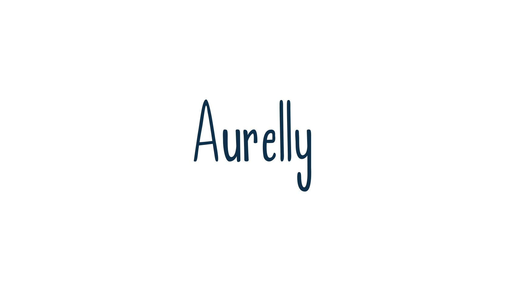 Aurelly, handwriting font preview