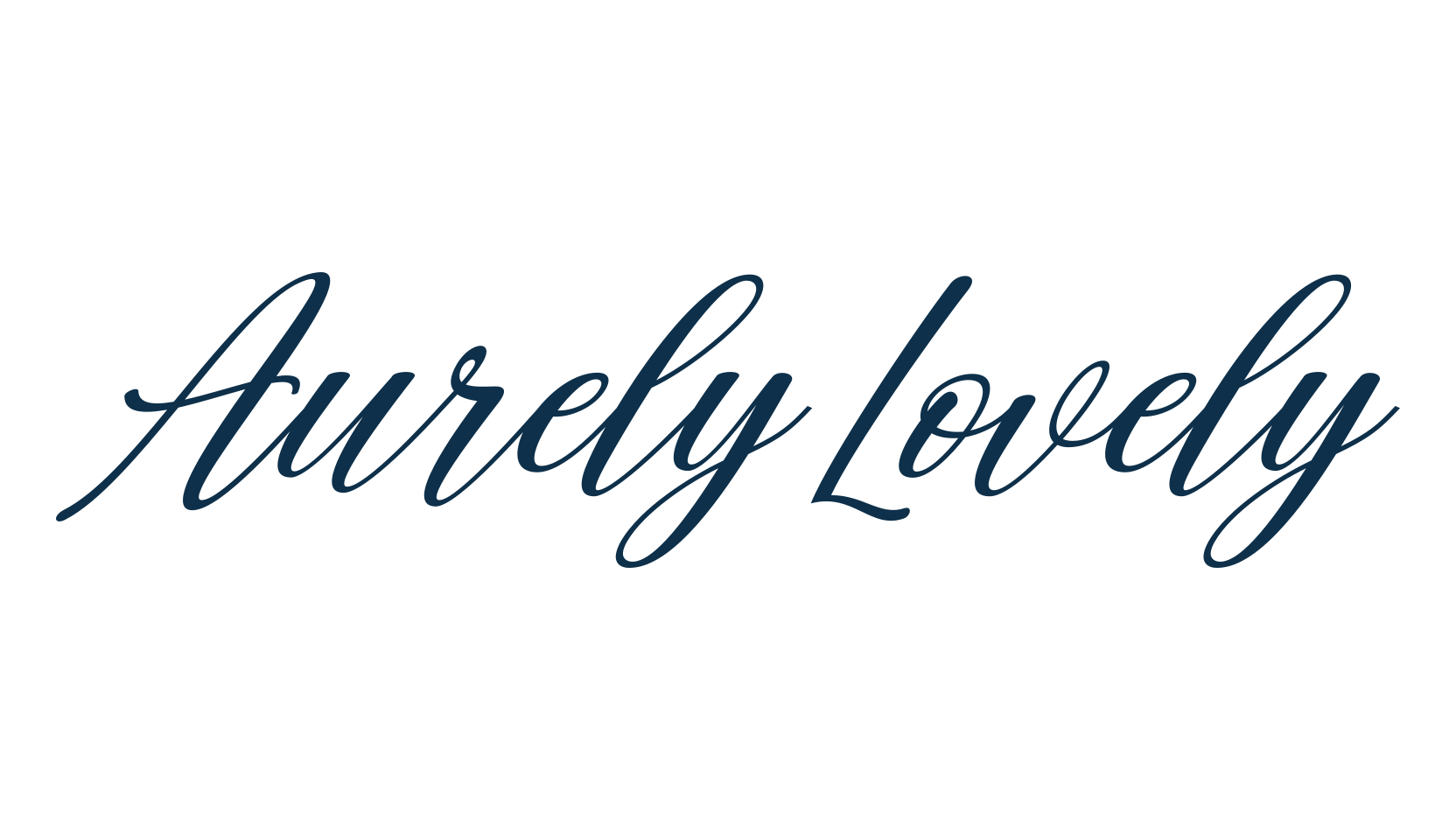 Aurely Lovely, calligraphy font preview