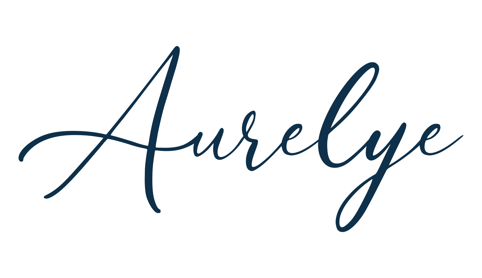 Aurelye, script calligraphy fancy decorative font preview