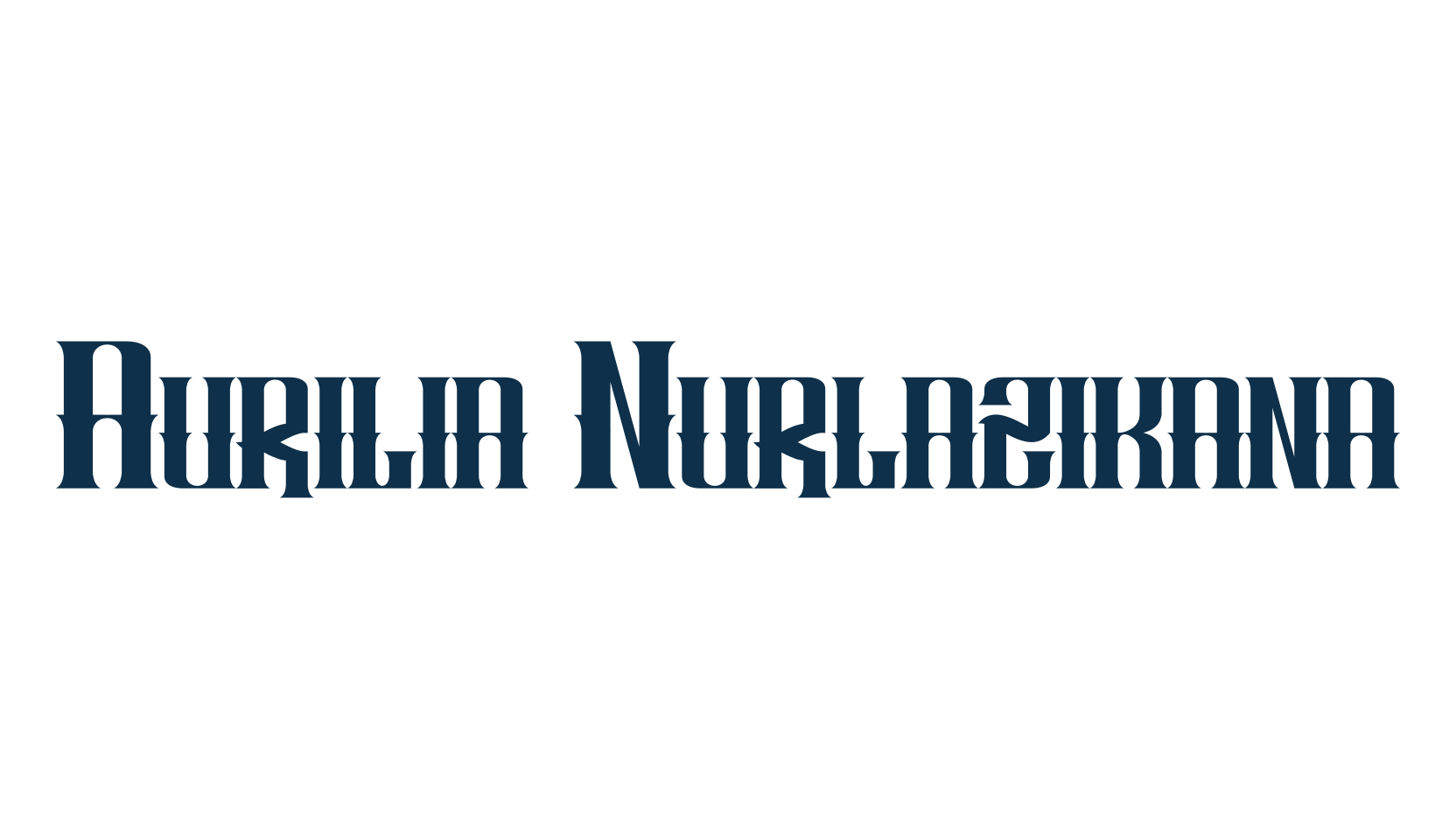 Aurilia Nurlazikana, gothic modern font preview