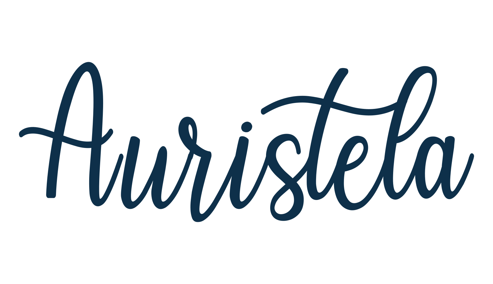 Auristela (auristela), calligraphy font preview