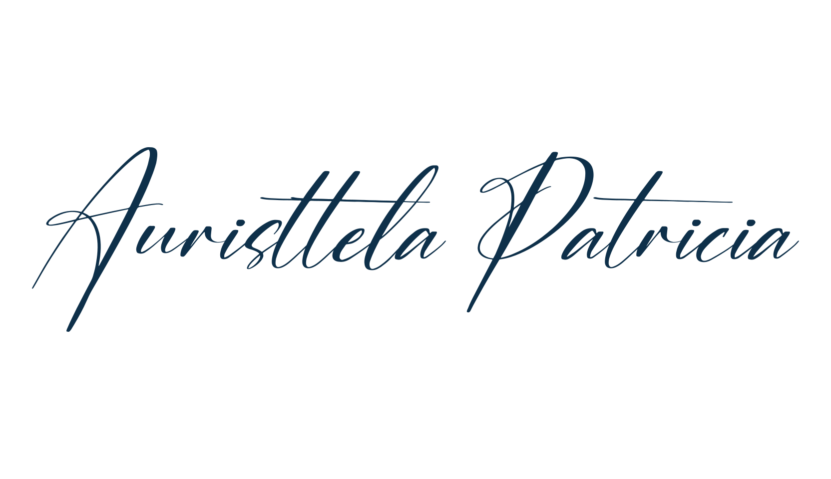 Auristtela Patricia, handwriting font preview