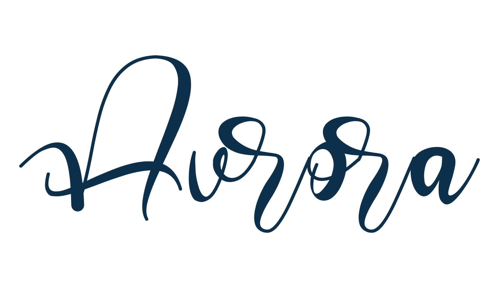 Aurora (aurora-4), calligraphy font preview