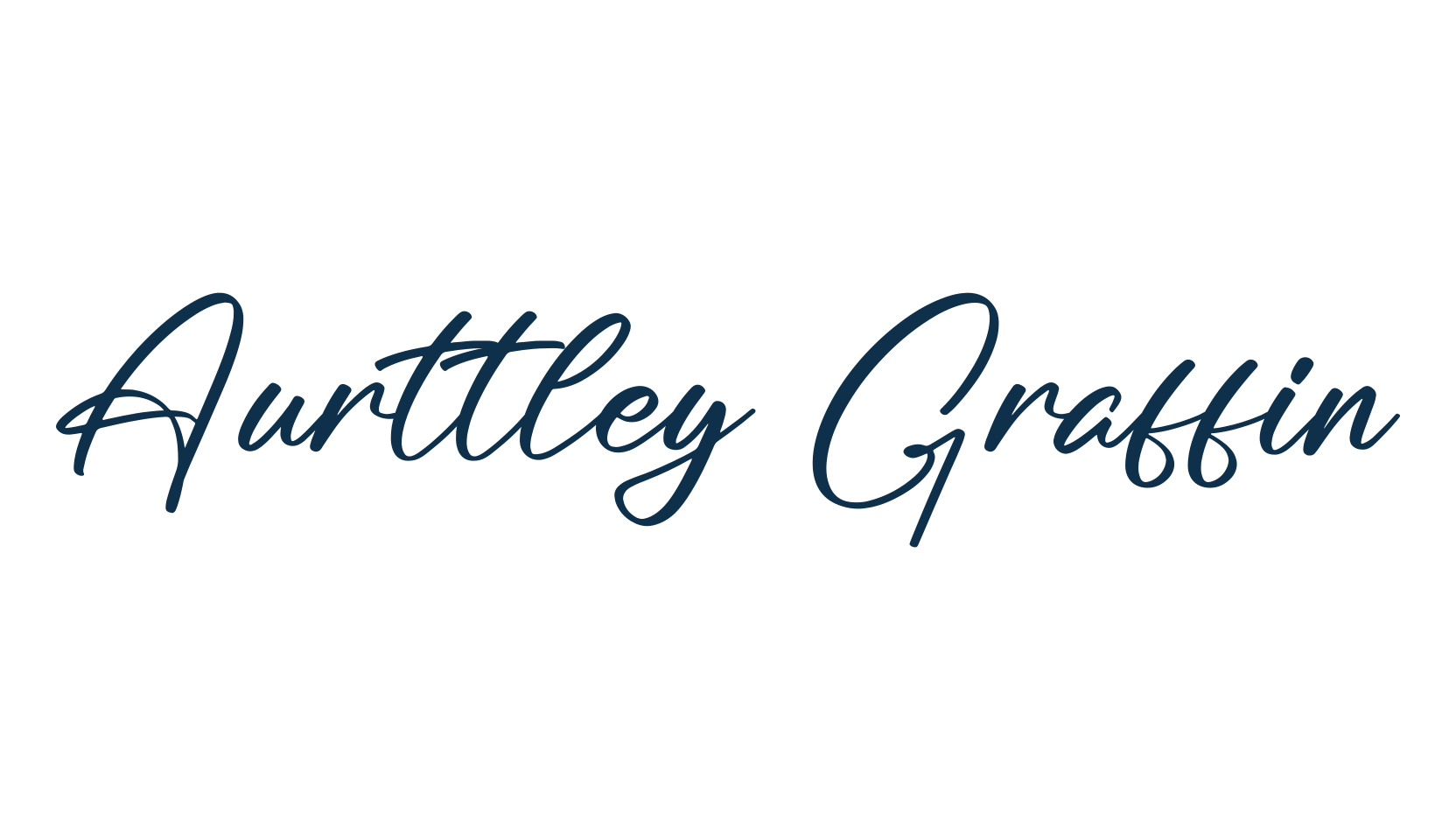 Aurttley Graffin, script handwritten fancy decorative calligraphy font preview