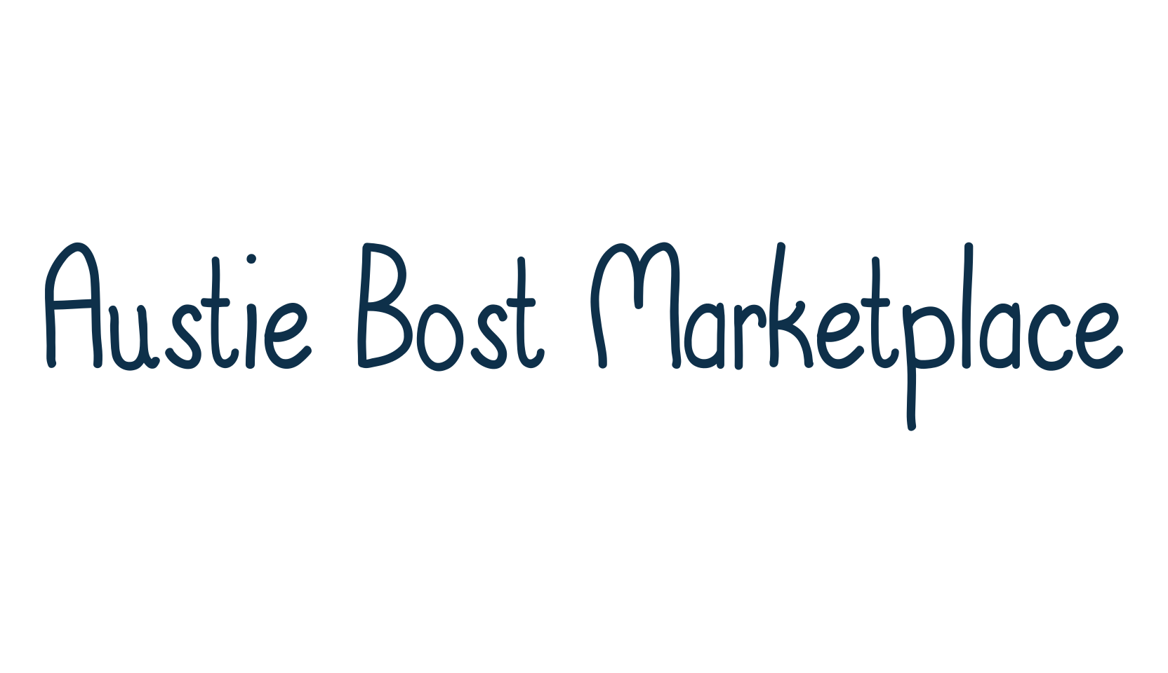 Austie Bost Marketplace, handwriting font preview
