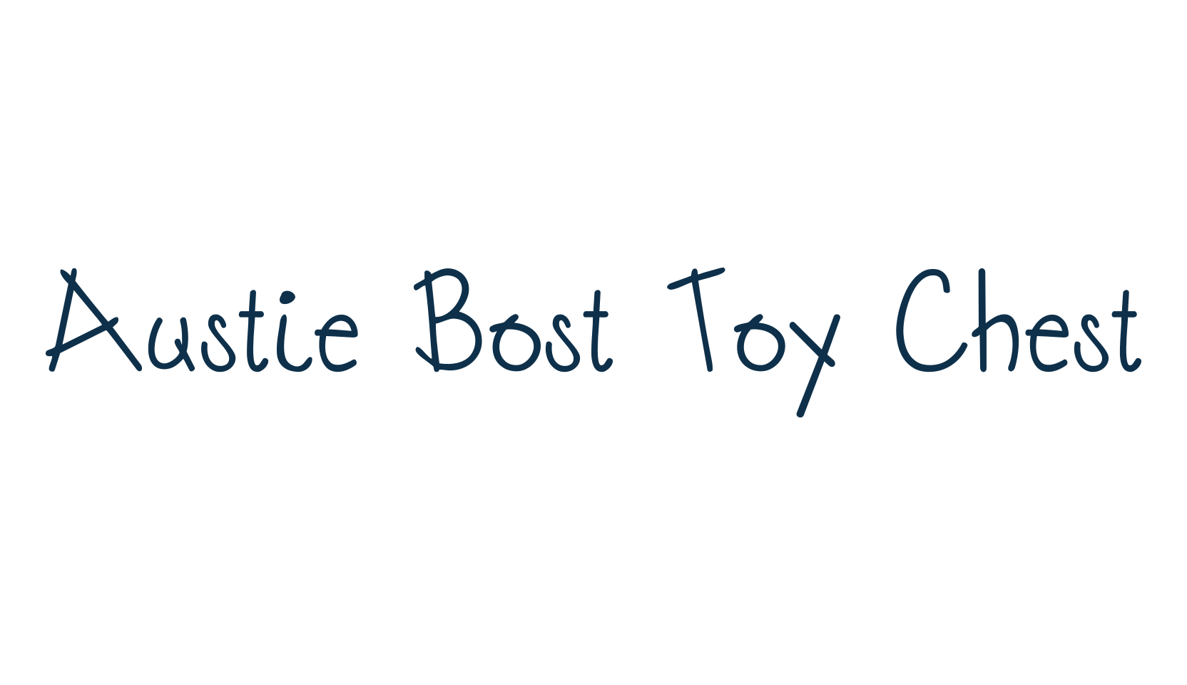 Austie Bost Toy Chest, fancy decorative font preview