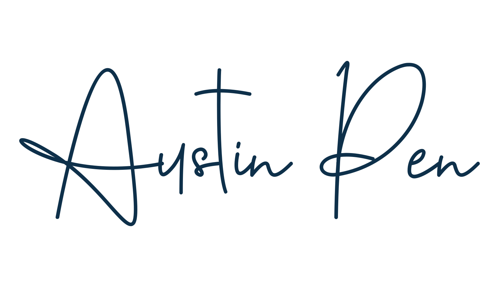 Austin Pen, handwriting font preview