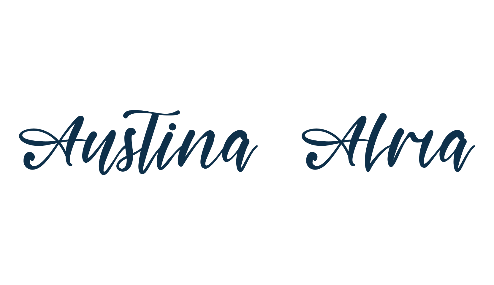 Austina Alma, script calligraphy fancy decorative font preview