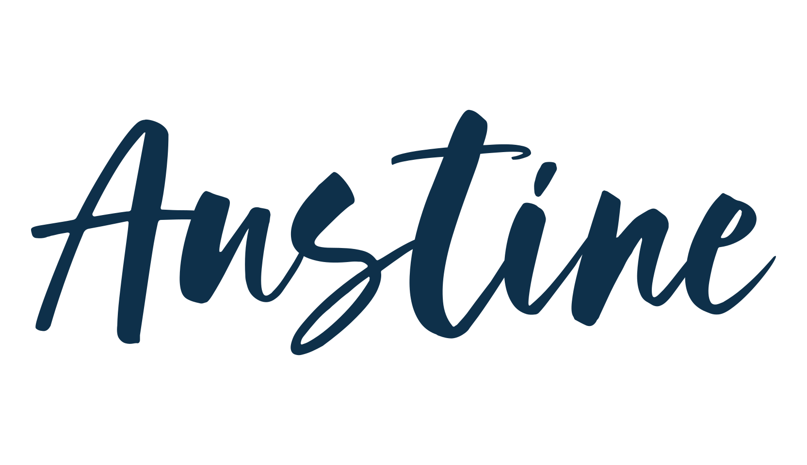 Austine, script brush fancy decorative calligraphy font preview