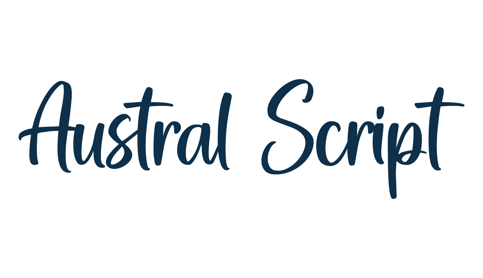 Austral Script, fancy various decorative script calligraphy font preview