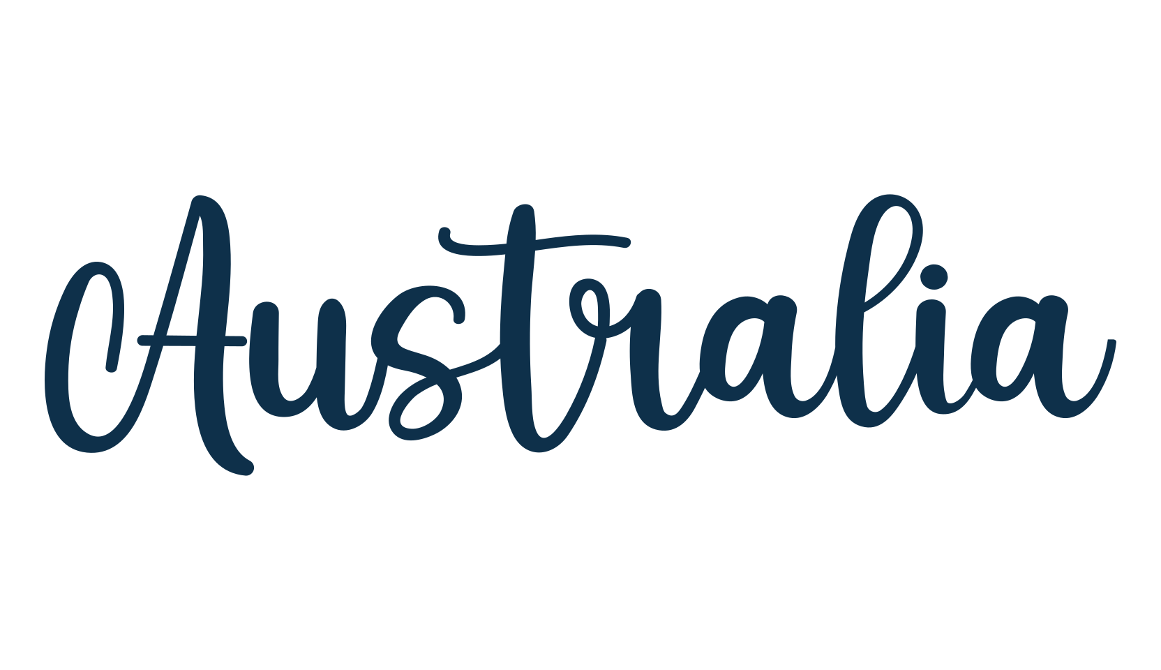 Australia (australia-3), calligraphy font preview