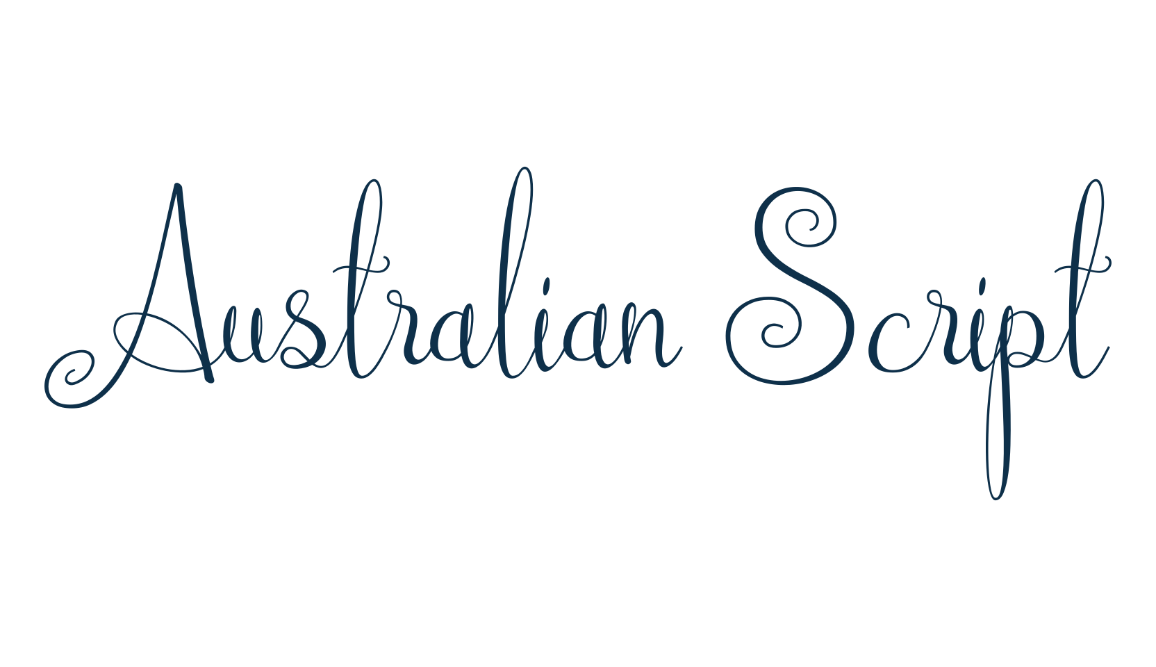 Australian Script, calligraphy font preview