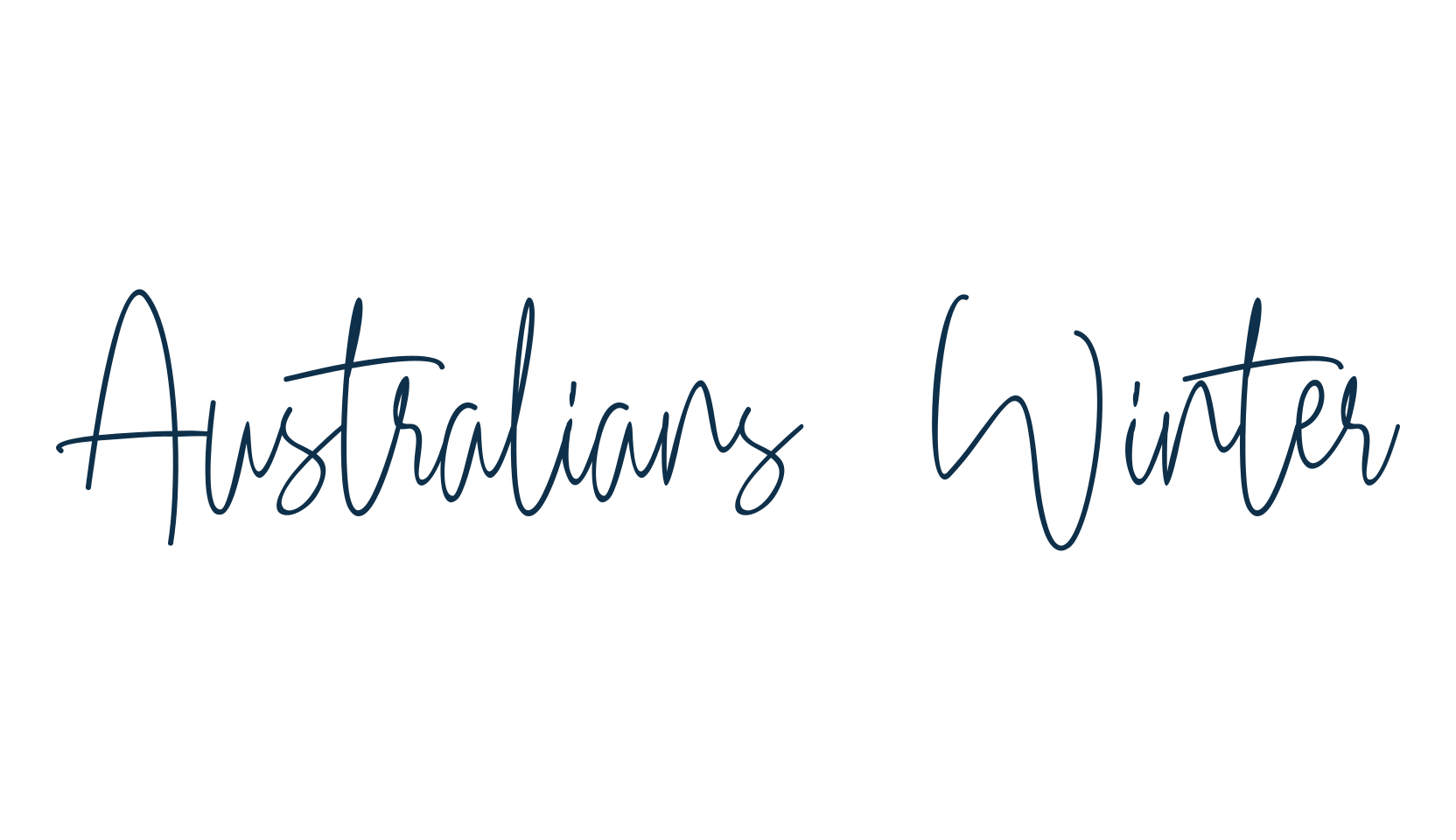 Australians Winter, script handwritten fancy decorative calligraphy font preview